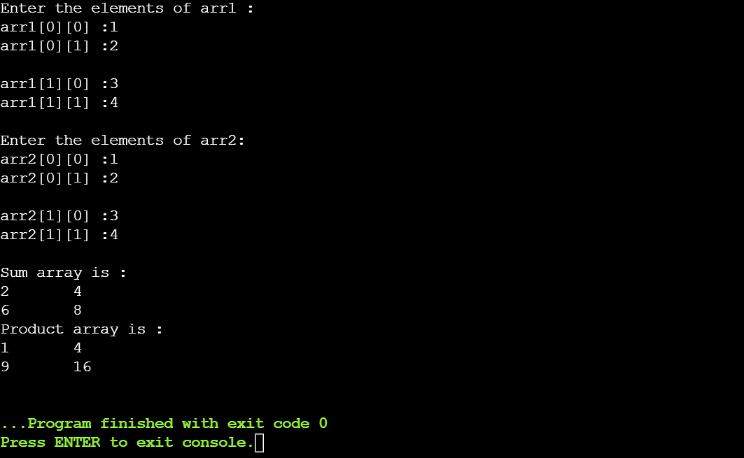 c assign array to variable