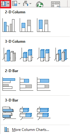 chart_options_DashboardInExcel