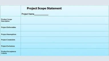 How to Write a Project Scope Statement?