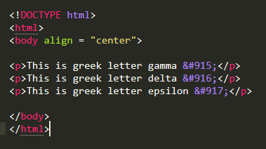 An Introduction to HTML Symbols