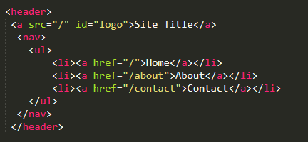 how to make html header