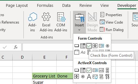 How to Insert Check Mark (Tick) in Excel