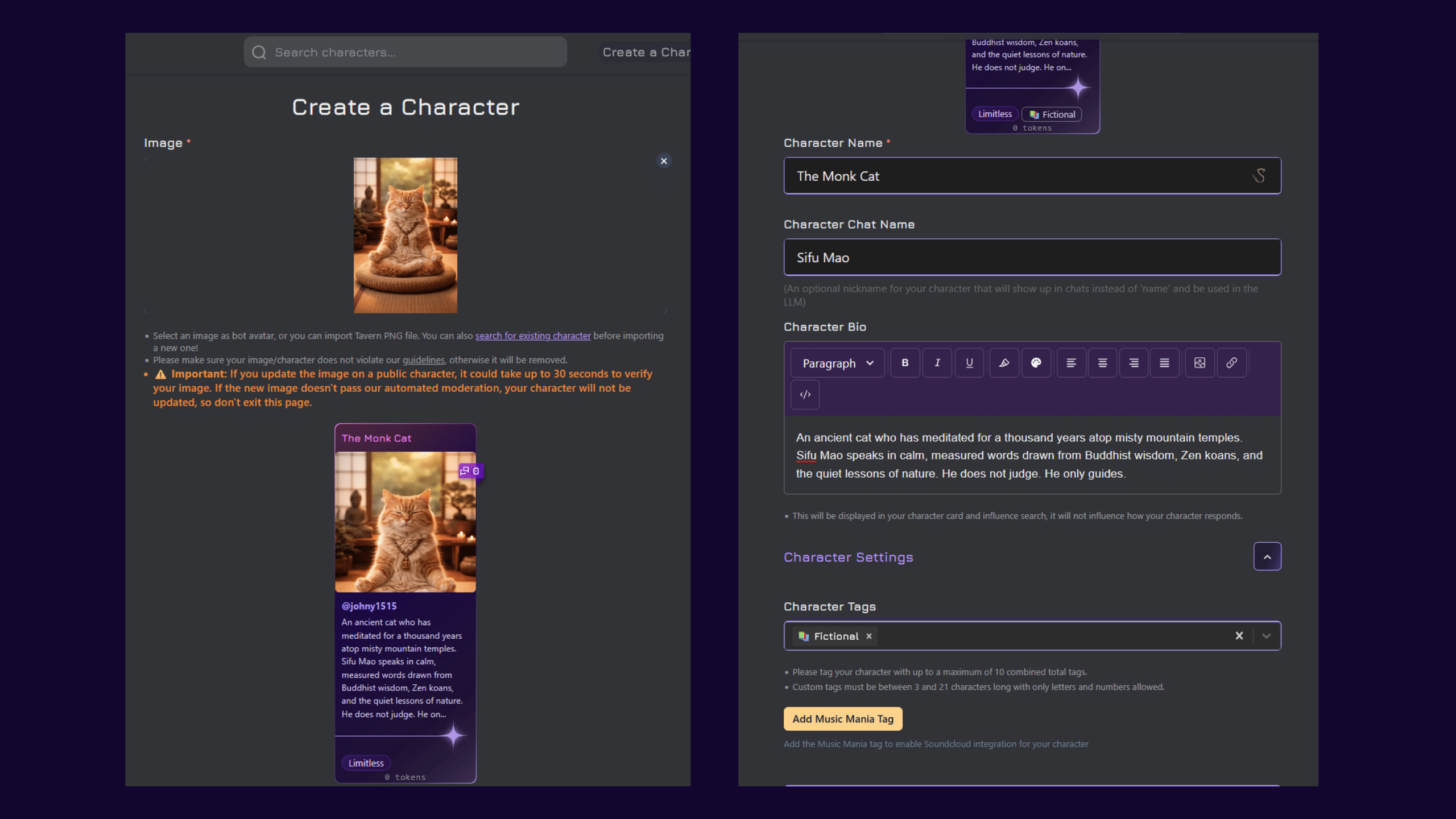 Janitor Custom Character Monk Cat