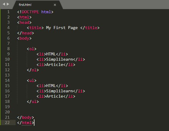 Define tag in on sale html
