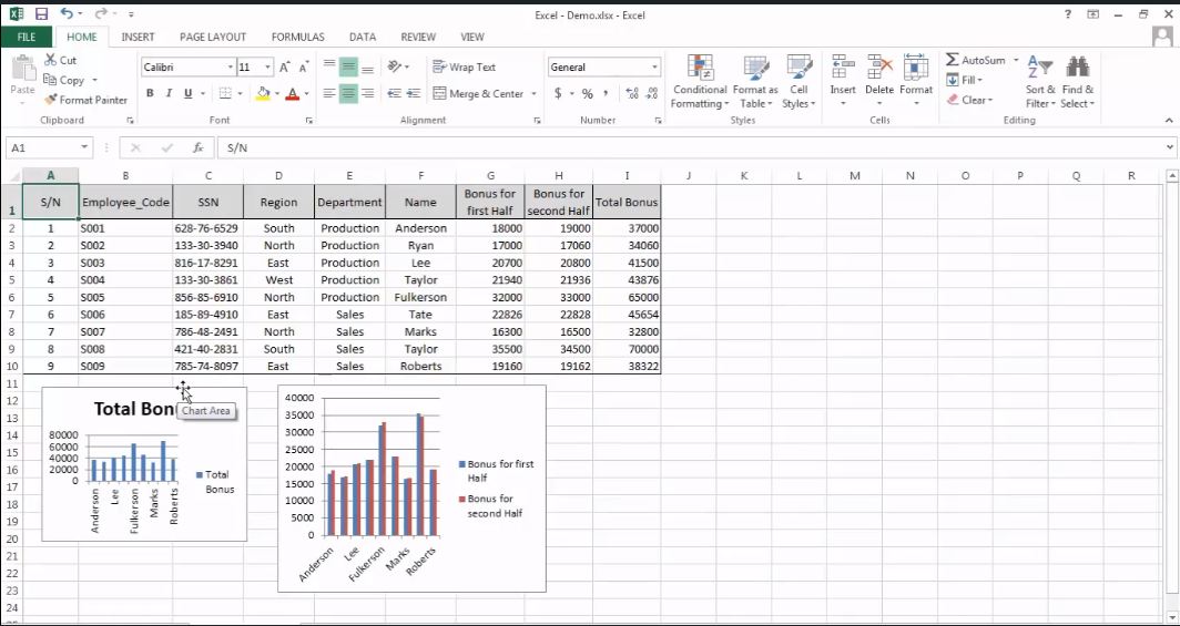 How To Insert A Chart In Excel 2013