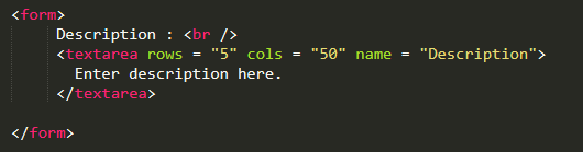 multi line text in html