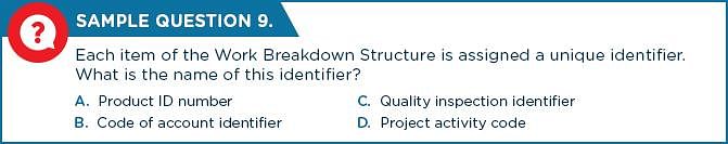 PMP Sample Question 9
