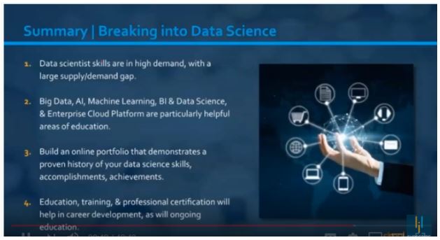 Webinar Wrap Up: Breaking Into Data Science