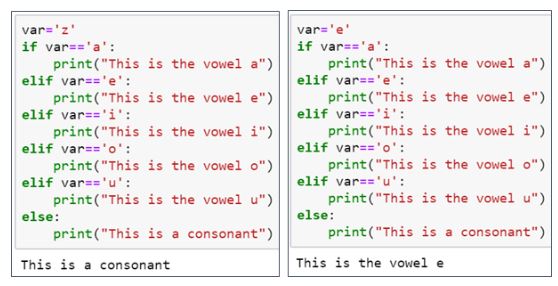 assignment python if else