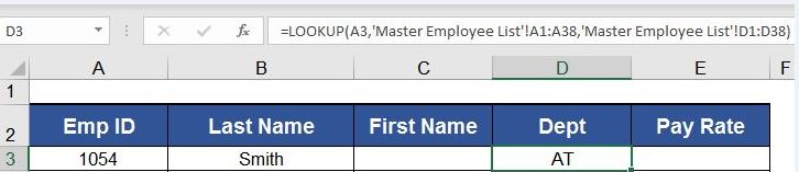 vector lookup