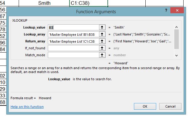 xlookup