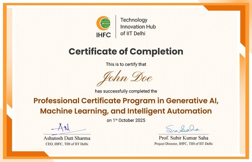 Program Certificate