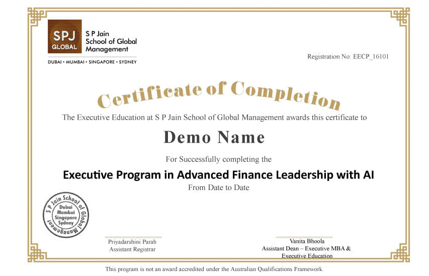 Completion Certificate