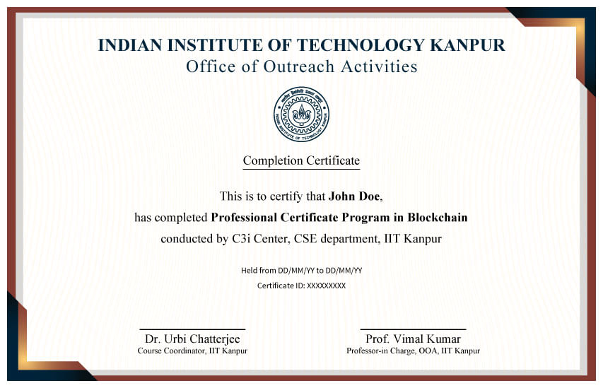 IIT Kanpur Certificate