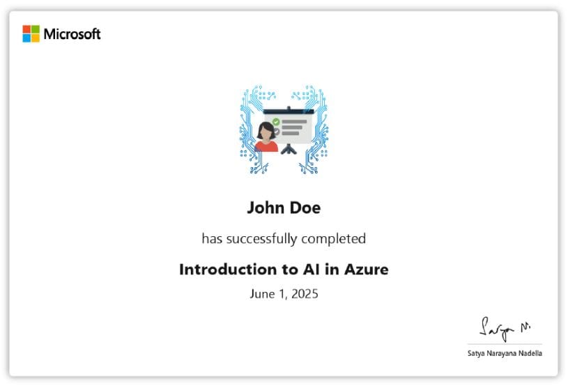 Microsoft Certificate