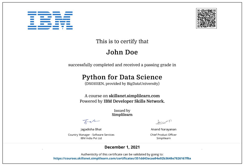 IBM Certificate