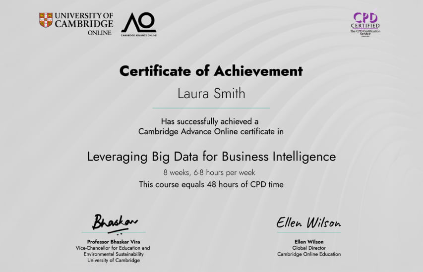 Programme Certificate