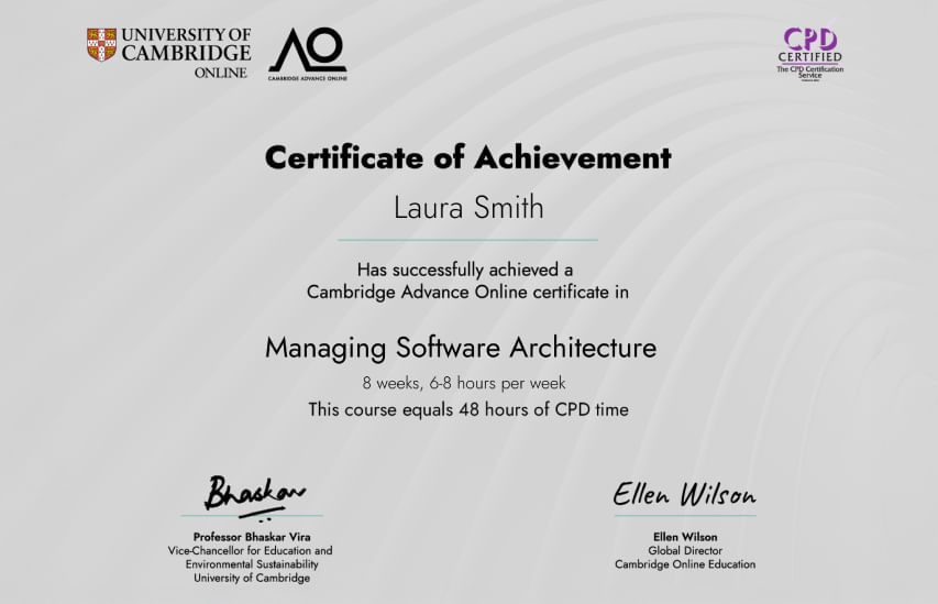 Programme Certificate