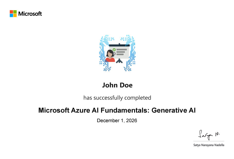 Microsoft Certificate