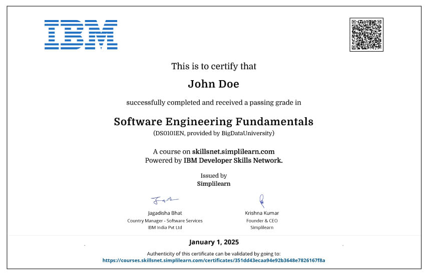 IBM Certificate
