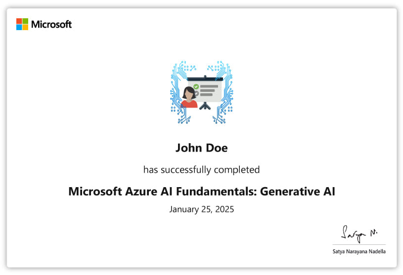 Microsoft Certificate