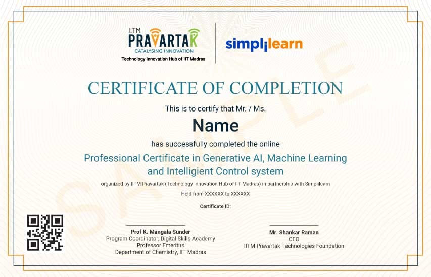 Program Certificate