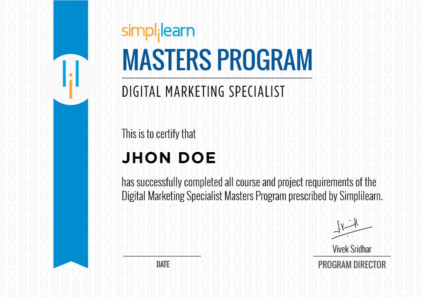 Advanced Online Marketing Certification Training Course | Simplilearn