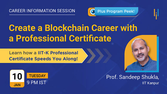 Create a Blockchain Career With the IIT Kanpur Professional Certificate Program