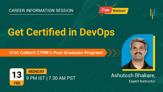 Career Information Session: Get Certified in DevOps with Caltech CTME