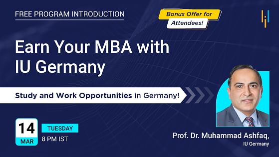 Earn Your MBA With IU Germany