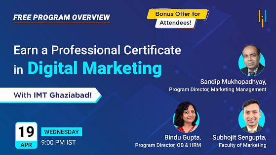 Program Overview: Earn a Professional Certificate in Digital Marketing