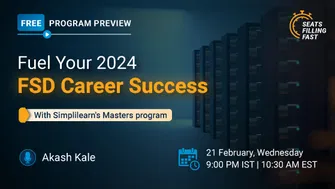 Fuel Your 2024 FSD Career Success with Simplilearn's Masters program