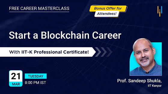 Create a Blockchain Career with the IIT Kanpur Professional Certificate Program