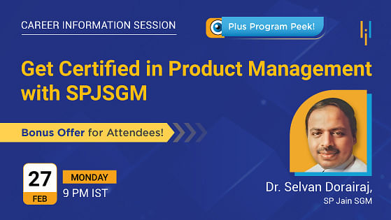 Get Certified in Product Management with SP Jain Global School of Management