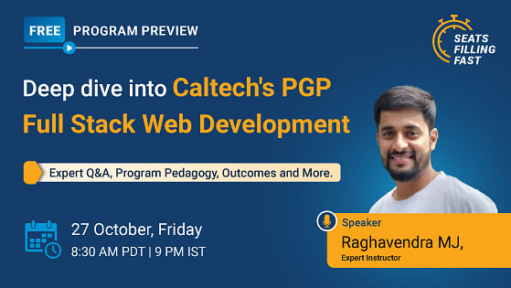 Program Preview: Deep Dive into Caltech's PGP Full Stack Web Development