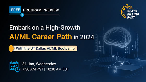Embark on a High-Growth AI/ML Career Path in 2024 with the UT Dallas AI/ML Bootcamp