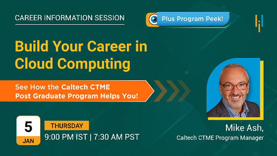 Build Your Career with Caltech CTME’s Post Graduate Cloud Computing Program
