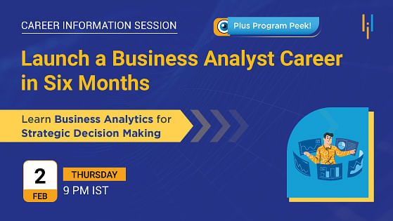 Career Information Session: Find Out How to Become a Business Analyst with IIT Roorkee