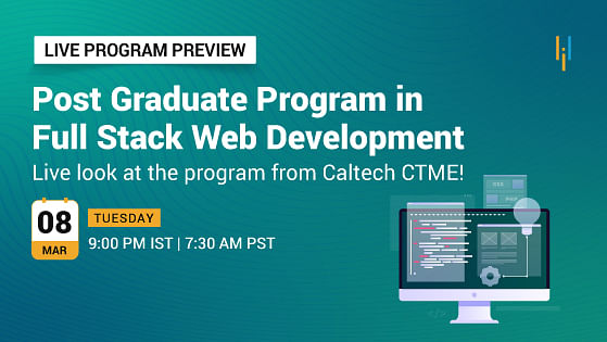 Program Preview: Post Graduate Program in Full Stack Web Development