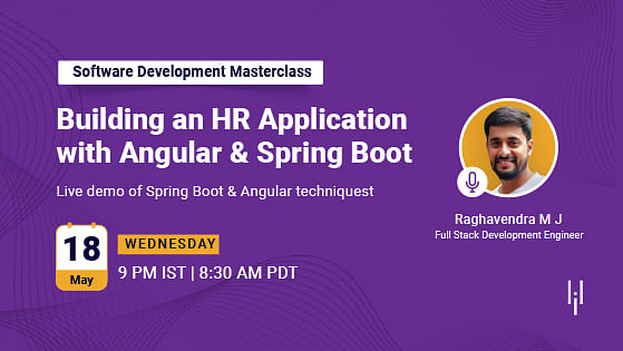 Software Development Masterclass: Building an HR Application with Angular and Spring Boot