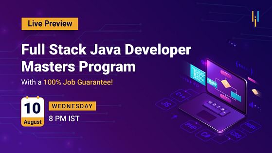 Program Preview: Full Stack Java Developer Masters Program With a Job Guarantee