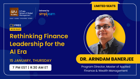 Finance Leadership for the Modern Leader: Inside SP Jain’s Executive Program