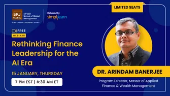 Finance Leadership for the Modern Leader: Inside SP Jain’s Executive Program