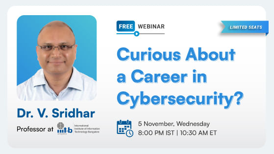 Information Session: IIITB Advanced Executive Program in Cybersecurity
