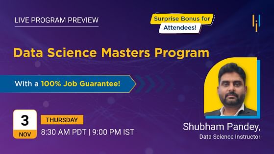 Program Preview: A Live Look at the Data Science Masters Program With Job Guarantee