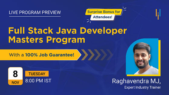 Program Preview: Simplilearn’s Full Stack Java Developer Masters Program