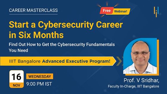 Start a Cybersecurity Career in Six Months With IIIT Bangalore