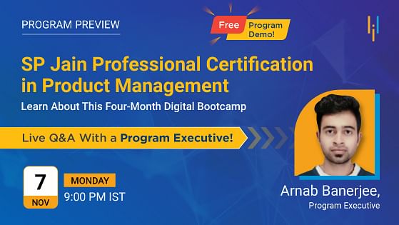 A Preview of the SP Jain Professional Certification in Product Management