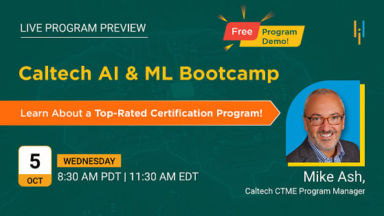 A Live Preview of the Caltech AI and ML Bootcamp