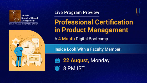 Program Preview: SP Jain Professional Certification in Product Management